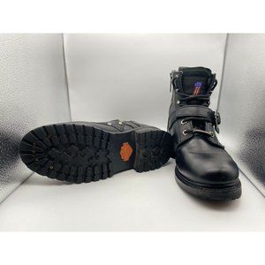Women's Harley Davidson Faded Glory Motorcycle Boots Shoes Size 9 Black Leather
